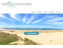 Tablet Screenshot of beachsideaccommodationtorquay.com.au